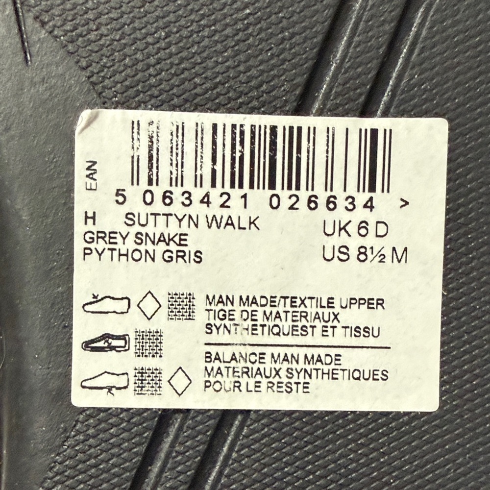 Clarks Black and Grey Snake Print Wedge Loafers New/No Box Size 8.5 - Picture 6 of 7